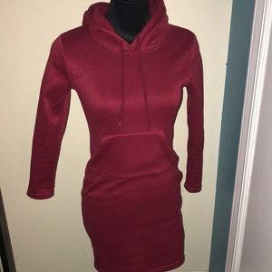A pretty burgundy dress